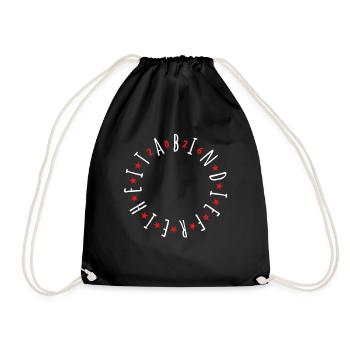 Off to Freedom 2026 - Abitur - Gift - Drawstring Bag - black - Front
