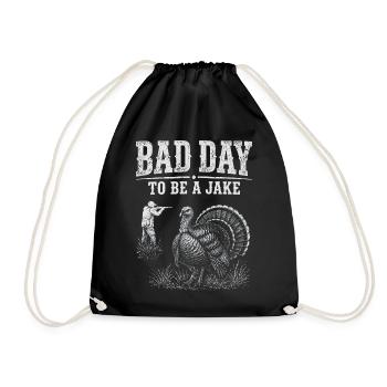 Jagdjäger, Truthahn Humor Vintage-Geschenk - Turnbeutel - Schwarz - Vorne