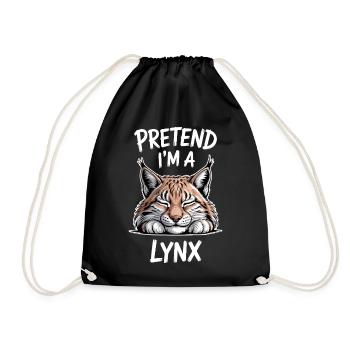 Lynx Dictions Lynx Drôle de cadeau de lynx - Sac de sport léger - noir - Devant