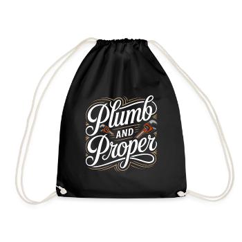 Plombier Maître Plombier Et Artisan Qualifié Approprié - Sac de sport léger - noir - Devant