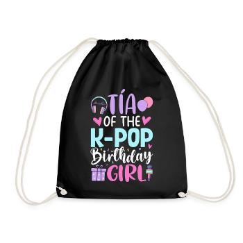 Tia de la fille d’anniversaire K-Pop - Sac de sport léger - noir - Devant