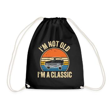 Je ne suis pas un vieux, je suis un classique - Sac de sport léger - noir - Devant
