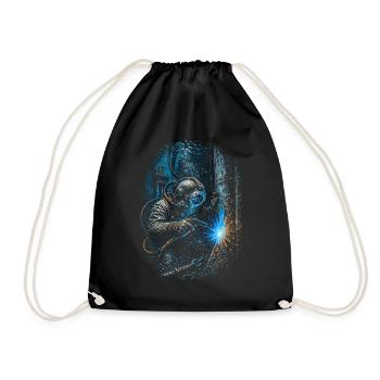 Underwater Welder Underwater Welder - Drawstring Bag - black - Front