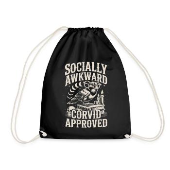 Design des hiboux socialement maladroits - Sac de sport léger - noir - Devant