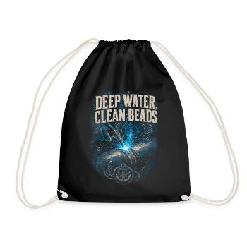 Underwater Welder Deep Water Clean Beads - Drawstring Bag - black - Front