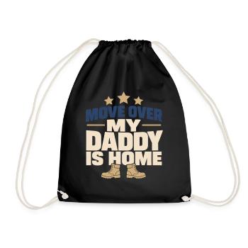Bienvenue à la maison, Papa Retour militaire - Sac de sport léger - noir - Devant