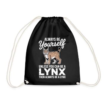 Lynx Dictions Lynx Drôle de cadeau de lynx - Sac de sport léger - noir - Devant