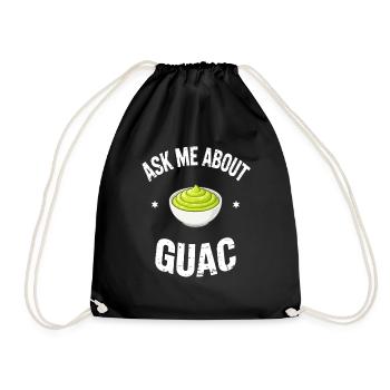 Cadeau de trempette guacamole guacamole - Sac de sport léger - noir - Devant