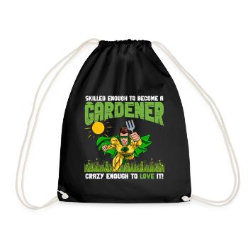 Super-héros Jardinier - Sac de sport léger - noir - Devant