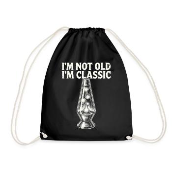 Pas vieux, je suis une lampe à lave classique - Sac de sport léger - noir - Devant