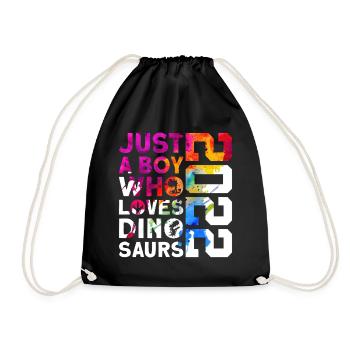 DINO 2022 DINOSAUR 4TH BIRTHDAY - Drawstring Bag - black - Front