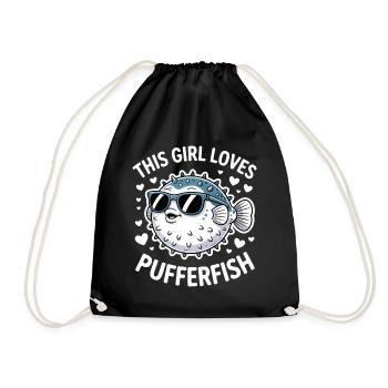 Expressions du poisson-globe : Cadeau amusant du poisson-globe - Sac de sport léger - noir - Devant