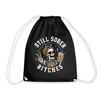 Still Sober Bitches Skeleton - Sac de sport léger - noir - Devant