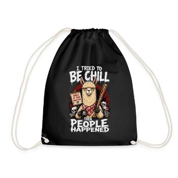 J’ai essayé d’être détendu puis les gens sont arrivés, Lama - Sac de sport léger - noir - Devant