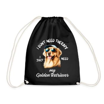 Thérapie canine australienne - Sac de sport léger - noir - Devant