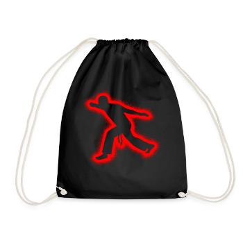 Capoerista Martial Arts Kids Men Capoeira - Drawstring Bag - black - Front
