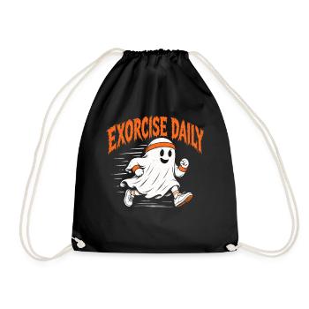 Halloween, fitness, sports, jogging, jogging Ghost - Sac de sport léger - noir - Devant