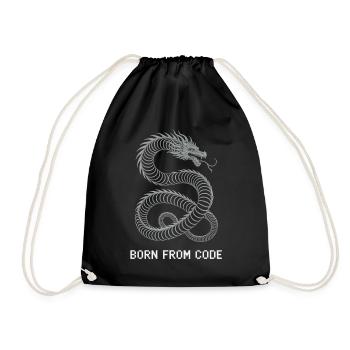 Programmers – Coding Developers & Computer Scientists - Drawstring Bag - black - Front