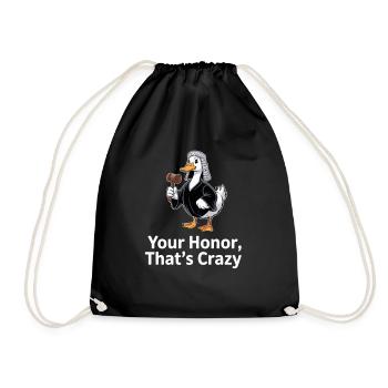 Votre Honneur, c’est drôle de fou, juge Duck Jura - Sac de sport léger - noir - Devant