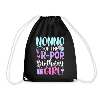 Nonno de La Fille d’anniversaire K-Pop - Sac de sport léger - noir - Devant
