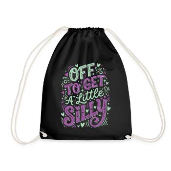 Je pars faire un peu la folie - Sac de sport léger - noir - Devant