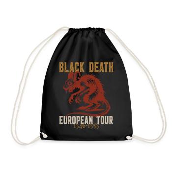 Black Death European Tour 1346 1353 Medieval - Drawstring Bag - black - Front