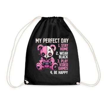 Pastel Goth Soft Goth Gaming Gamer - Sac de sport léger - noir - Devant