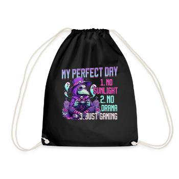 Pastel Goth Soft Goth Gaming Gamer - Sac de sport léger - noir - Devant
