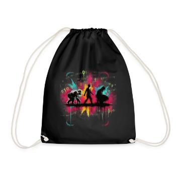 Programmers – Coding Developers & Computer Scientists - Drawstring Bag - black - Front