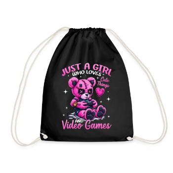 Pastel Goth Soft Goth Gaming Gamer - Sac de sport léger - noir - Devant