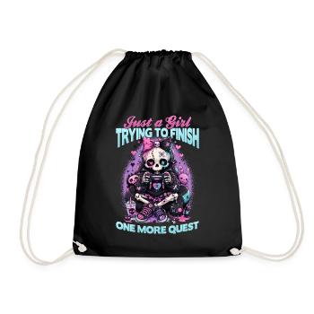 Pastel Goth Soft Goth Gaming Gamer - Sac de sport léger - noir - Devant
