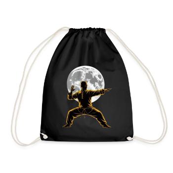 Tai Chi Zen Meditation – Chi Qigong Training - Drawstring Bag - black - Front