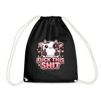Kuh Fuck This Shit - Sac de sport léger - noir - Devant