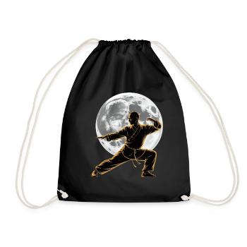 Tai Chi Zen Meditation – Chi Qigong Training - Drawstring Bag - black - Front