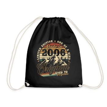 2006 Jahrgang Vintage Geburtstag Geschenk Retro - Sac de sport léger - noir - Devant