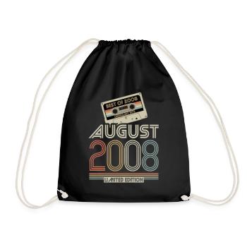 Kassette | Best of August 2008 | Limited Edition - Turnbeutel - Schwarz - Vorne