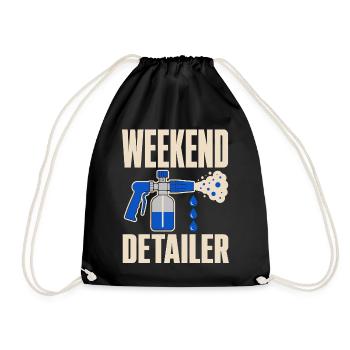 Garage Detailer Auto Detaillierung Auto Detailer - Turnbeutel - Schwarz - Vorne