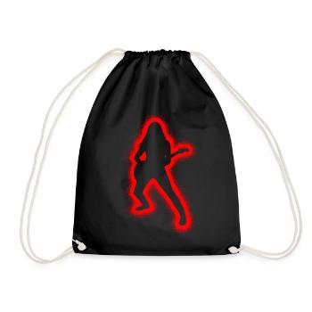 Guitariste Enfants Hommes Garçons Guitare - Sac de sport léger - noir - Devant