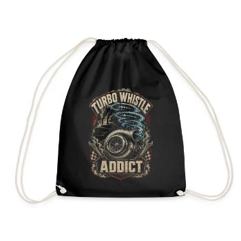 Rolling Coal Turbo Whistle - Drawstring Bag - black - Front