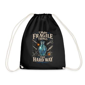 Glasbläser Je fais des choses fragiles à la dure - Sac de sport léger - noir - Devant