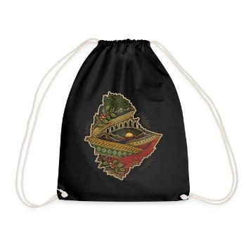 Éthiopie Éthiopiens - Sac de sport léger - noir - Devant