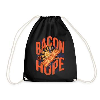 Breakfast Bacon Of Hope Brunch Café Drôle - Sac de sport léger - noir - Devant