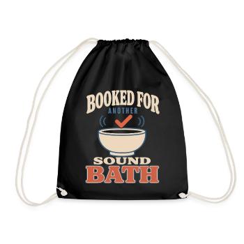Klangbad Klangheilung Singing Bowl Gift - Drawstring Bag - black - Front