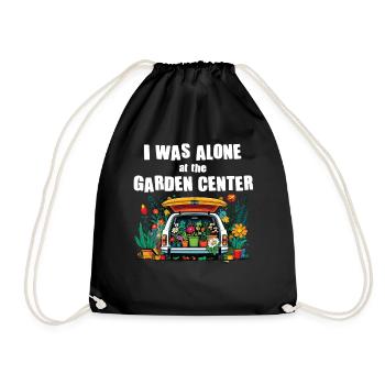 Funny gardening fun mothers - Drawstring Bag - black - Front