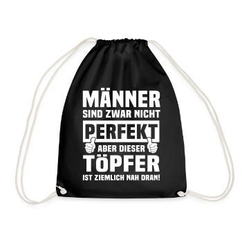 Töpfer - Turnbeutel - Schwarz - Vorne