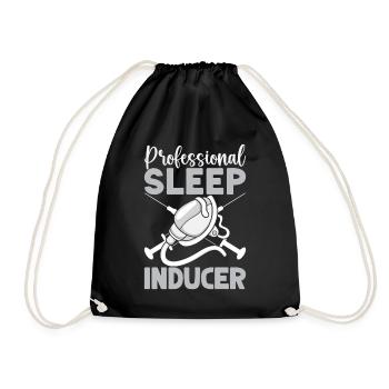 Anesthesiologist Sleep Inducer Anesthesia - Drawstring Bag - black - Front