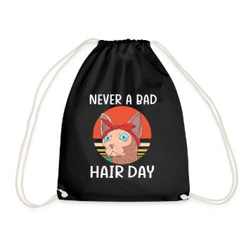 Sphynx Cats - Drawstring Bag - black - Front