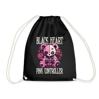Pastel Goth Soft Goth Gaming Gamer - Turnbeutel - Schwarz - Vorne