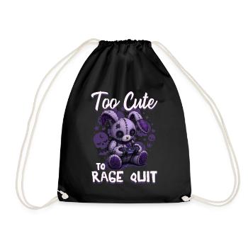 Pastel Goth Soft Goth Gaming Gamer - Turnbeutel - Schwarz - Vorne