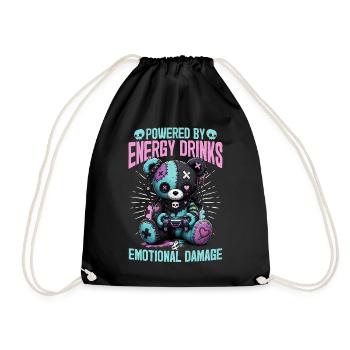 Pastel Goth Soft Goth Gaming Gamer - Turnbeutel - Schwarz - Vorne